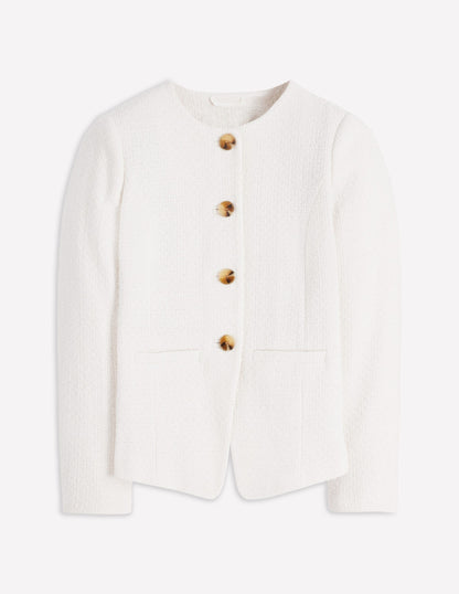 Hampsted Texturierter Blazer-Creme, texturiert-6