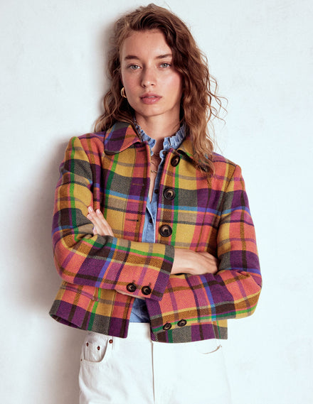 Knightsbridge Wolljacke-Bunt Karomuster