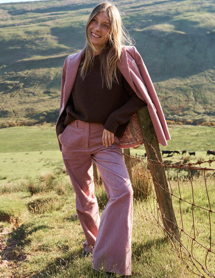 Woodbridge Cord-Blazer-Rosé