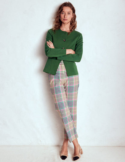 Hampstead Blazer aus Ponte-Twill-Jagdgrün-4