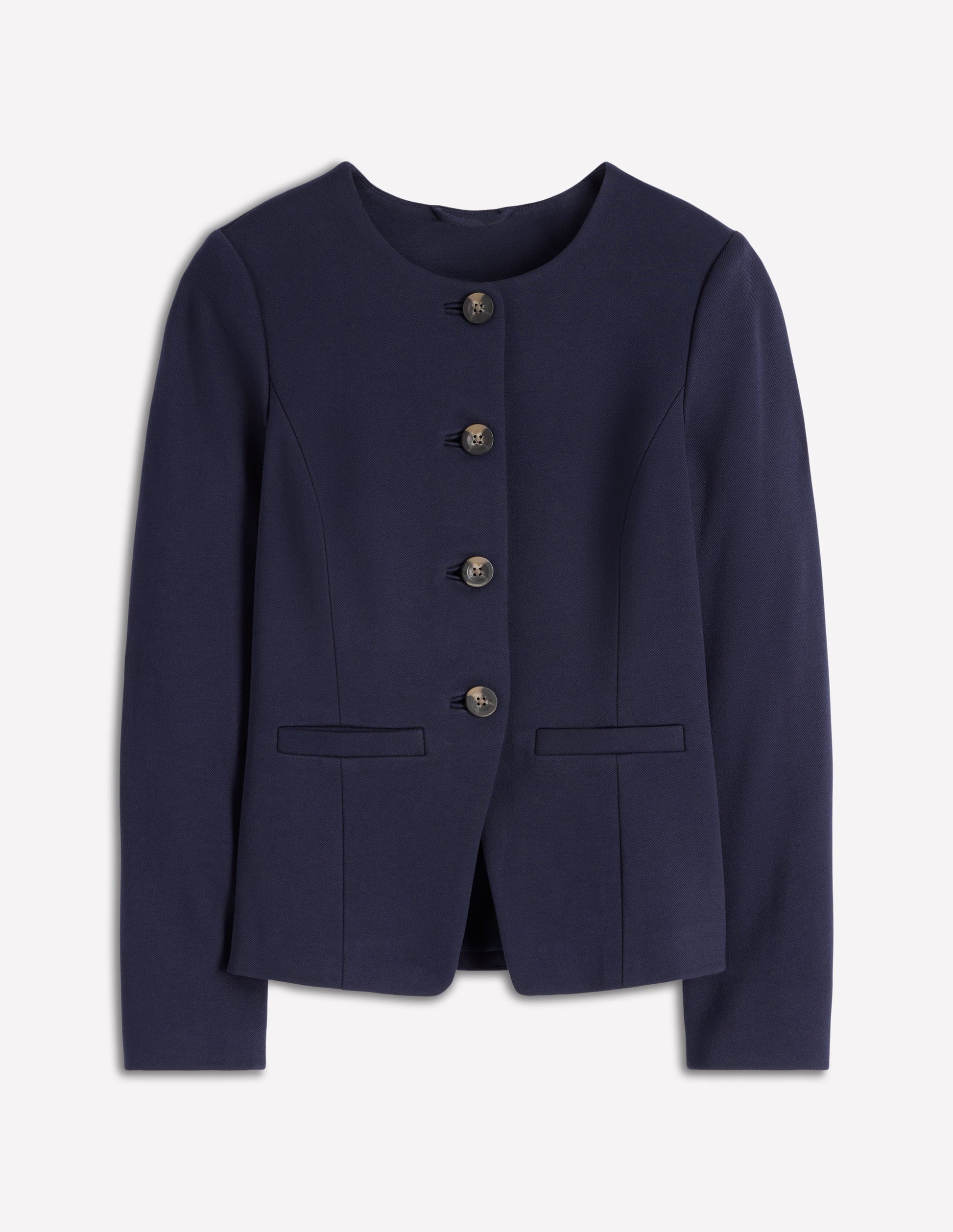 Hampstead Blazer aus Ponte-Twill-Marineblau-6