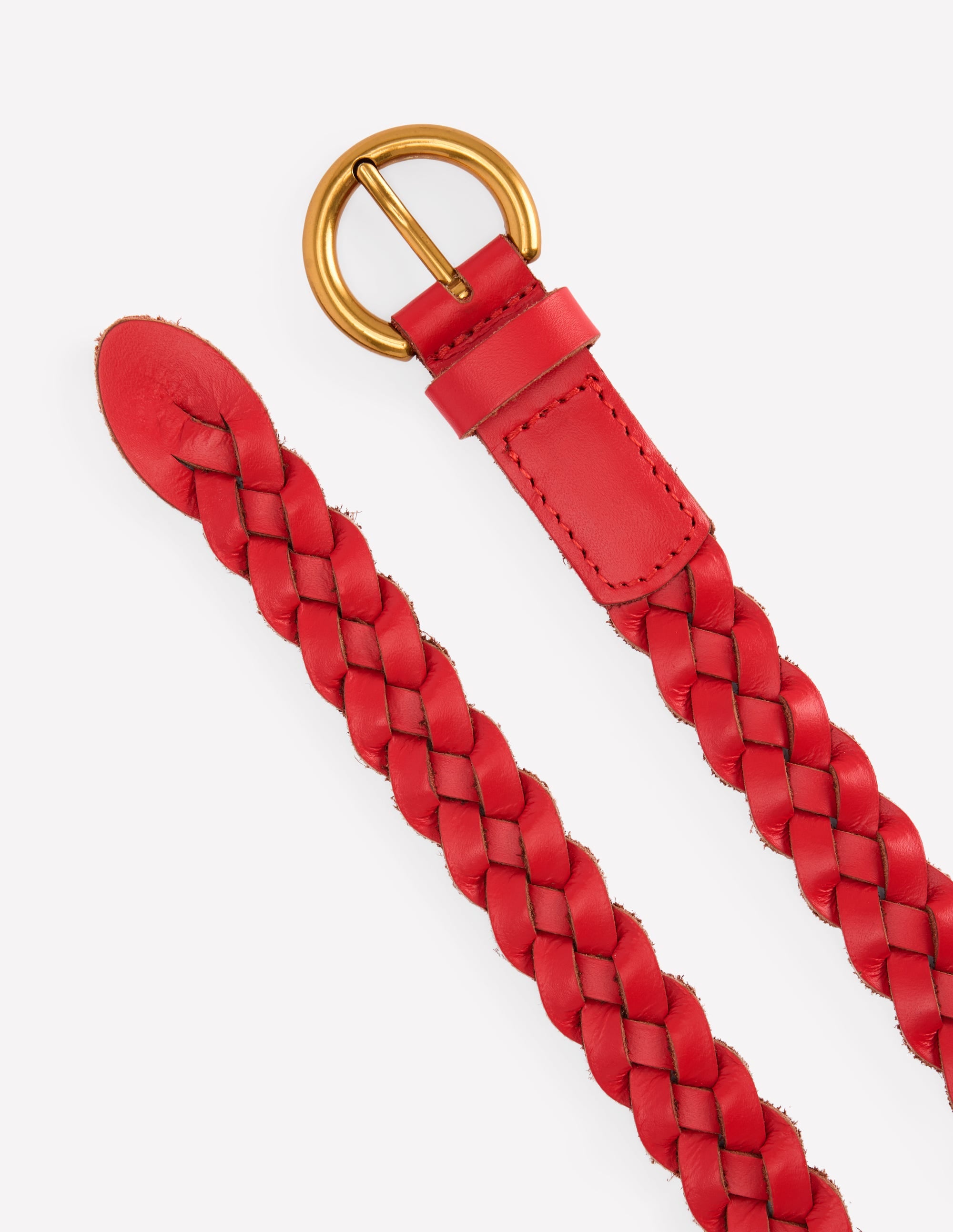 Ceinture fine tressée-Rouge Vif (BN883) - Image 3