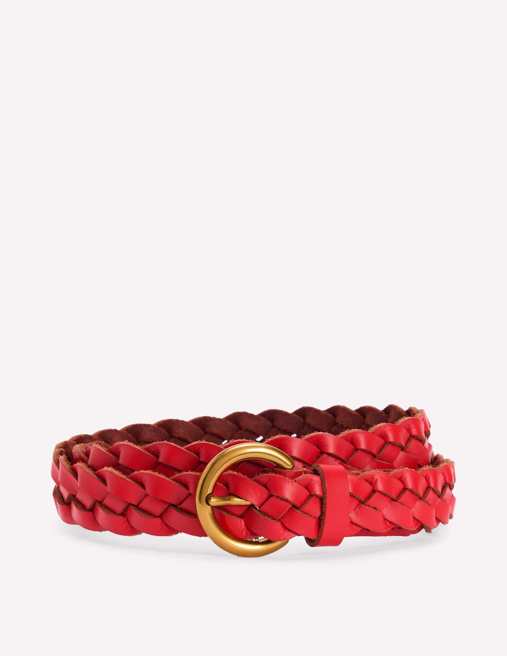 Ceinture fine tressée-Rouge Vif (BN883) - Image 1