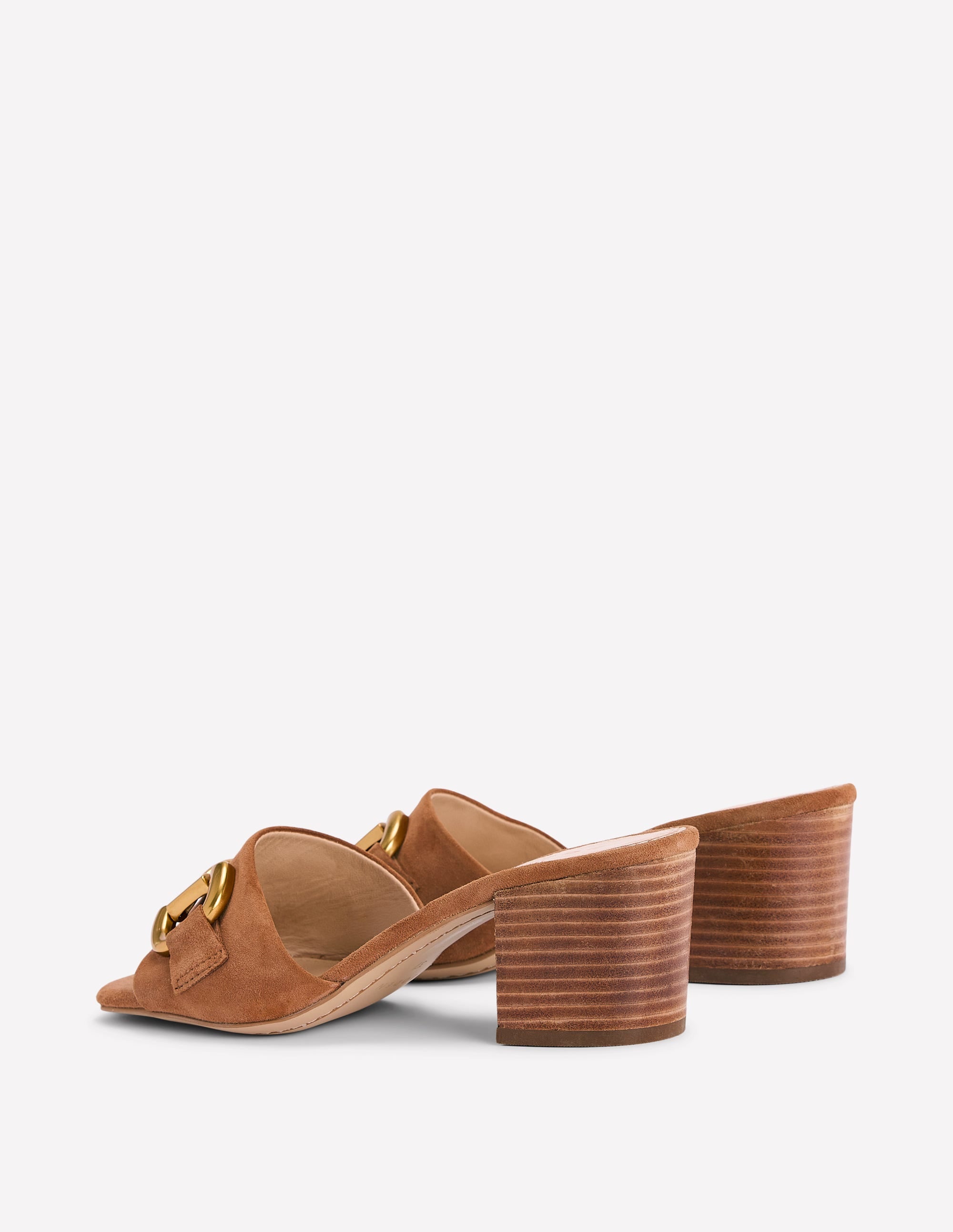 Mules à talons Iris avec mors-Fauve - Image 3