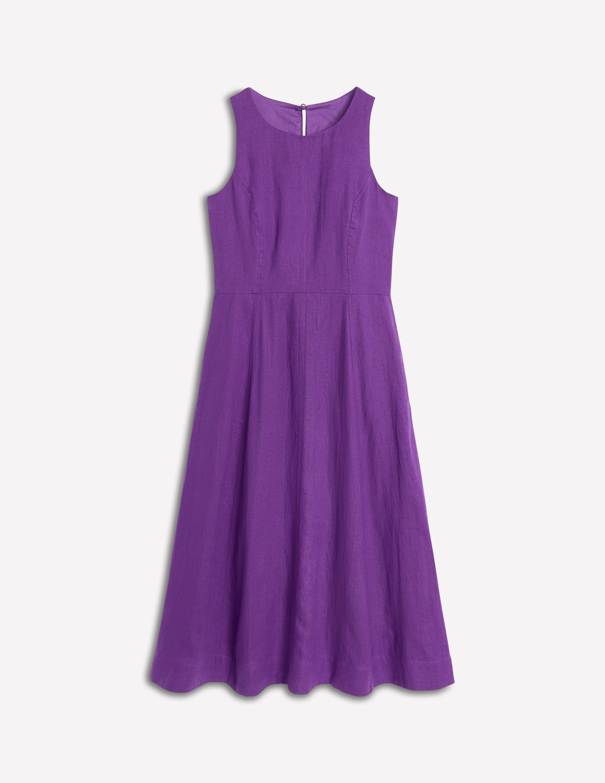 Carla Leinen-Midikleid-Königsviolett - Image 6