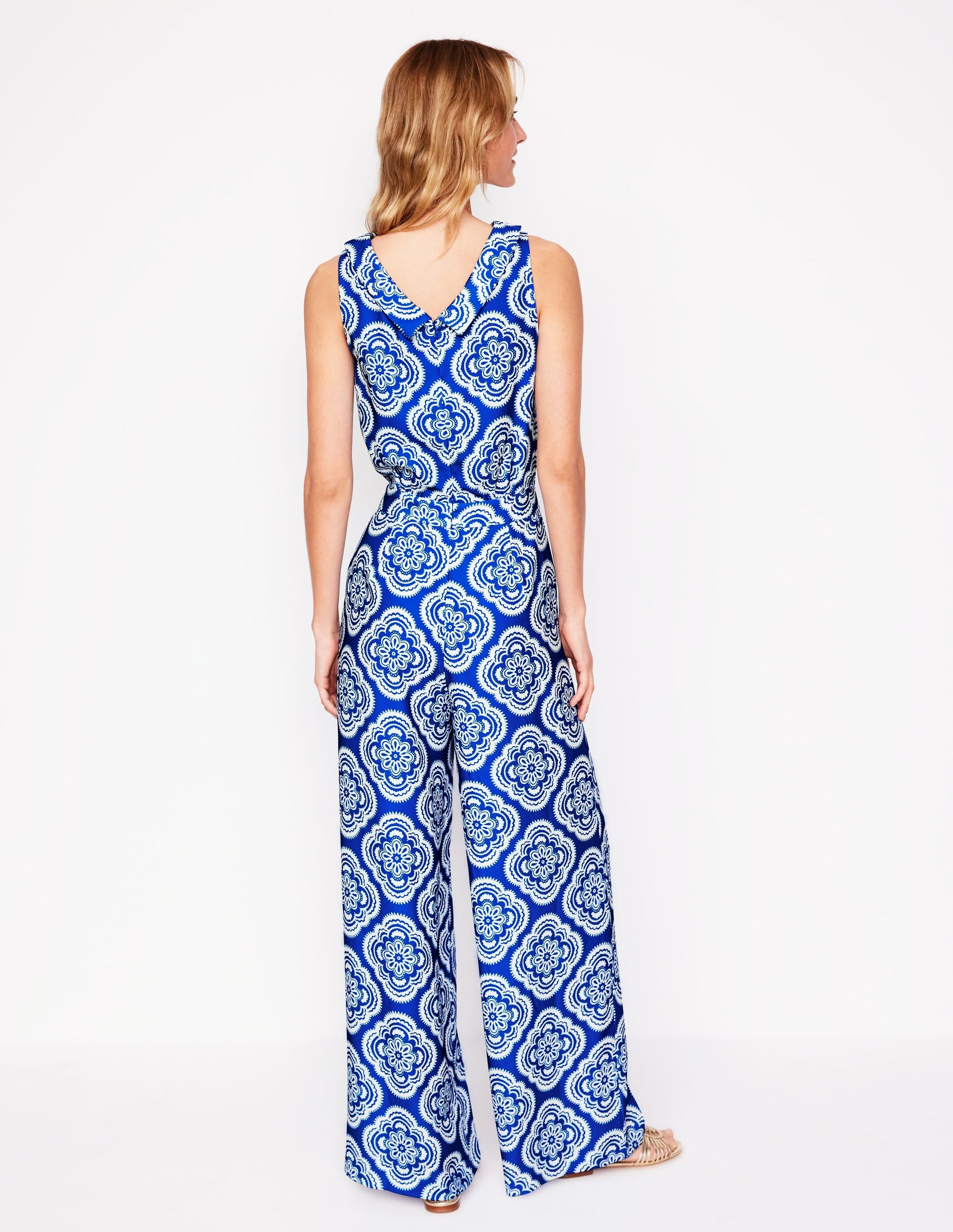Combinaison Clarissa-Bleu galerie, motif Botanic Blush - Image 3