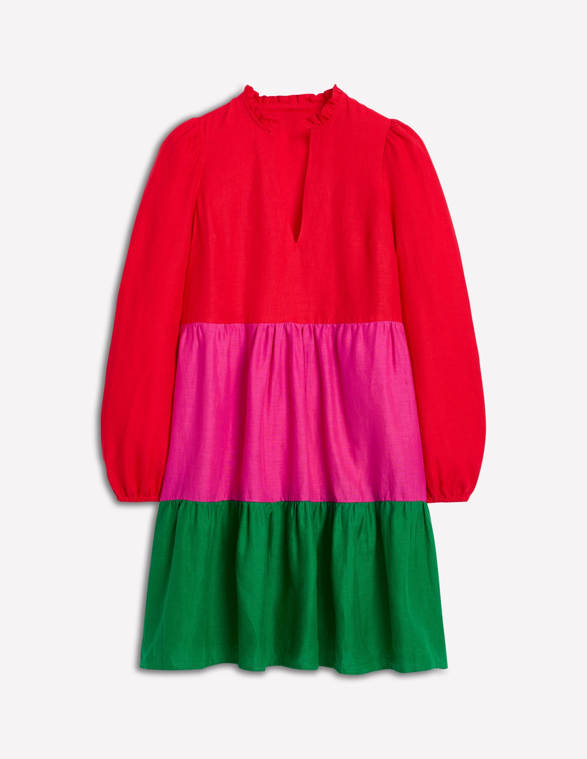 Mini-robe Esme en lin-Colour Block - Image 6