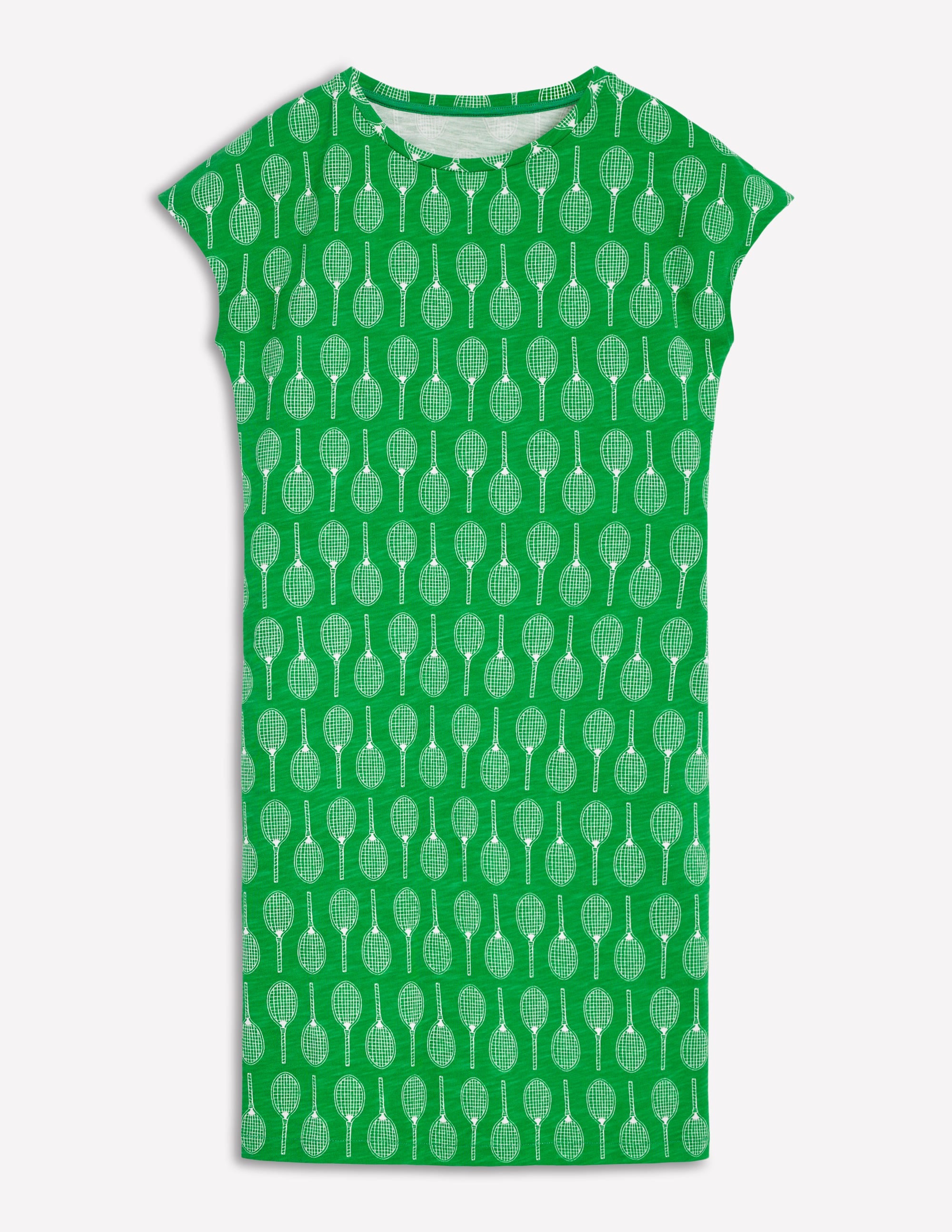 Leah T-Shirt-Kleid aus Jersey-Smaragdgrün, Tennis - Image 5