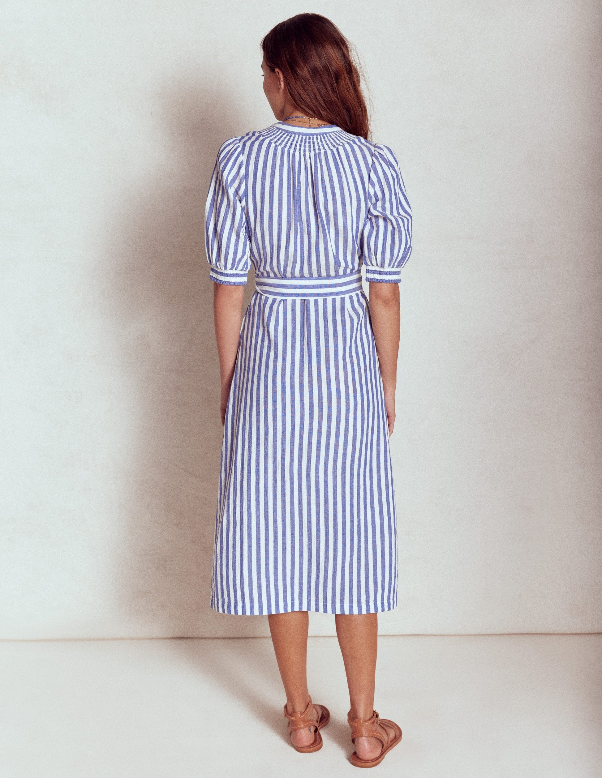 Ada Doppeltuch-Midikleid-Hellblau, Gestreift-4