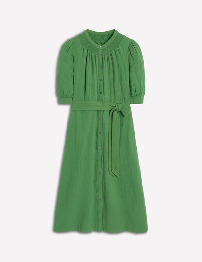 Robe midi Ada double-étoffe-Vert paradis