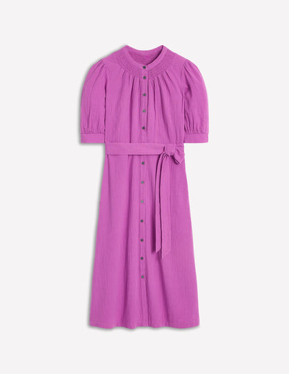 Robe midi Ada double-étoffe-Violet digital pourpre