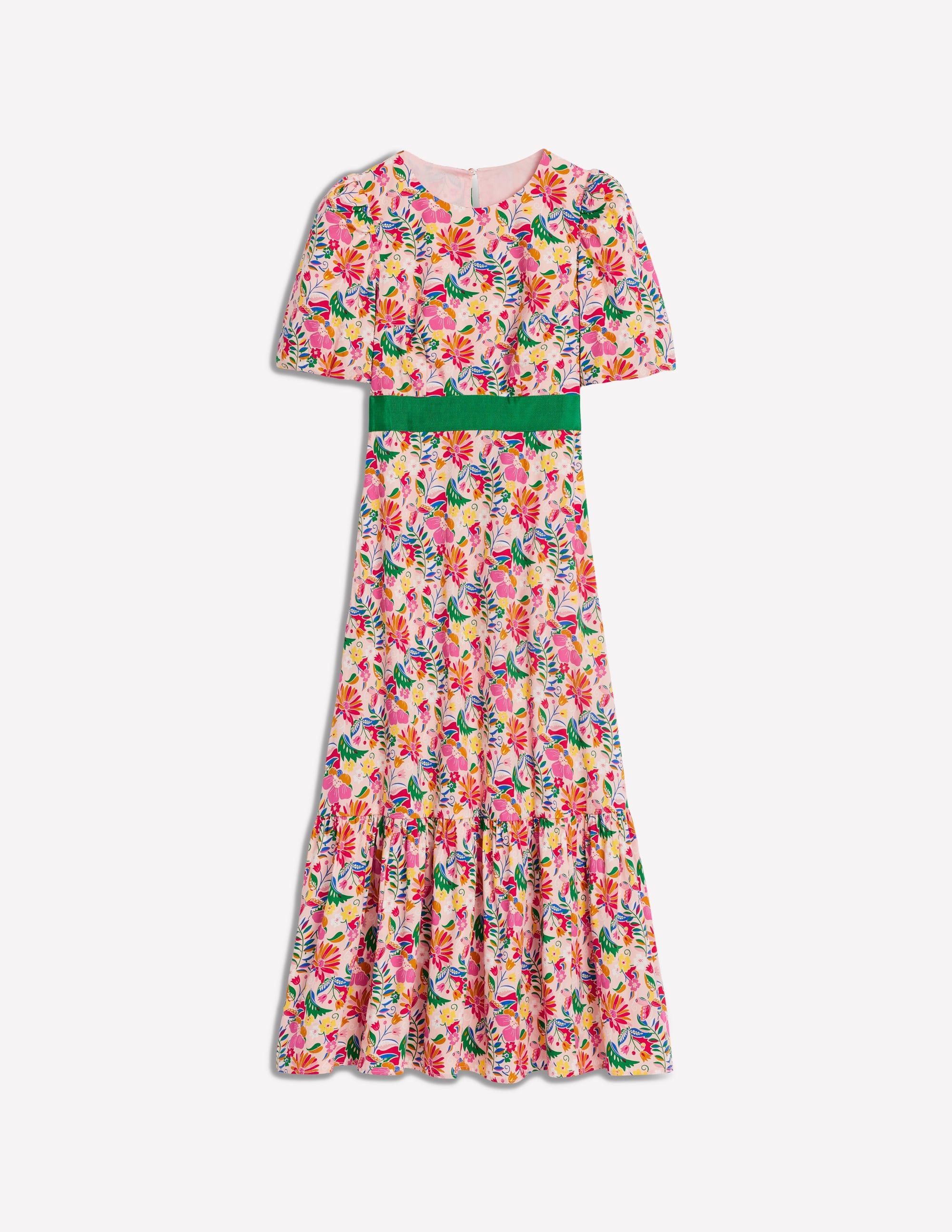 Grosgrain Waist Dress-Multi, Wildflower Trail - Image 5