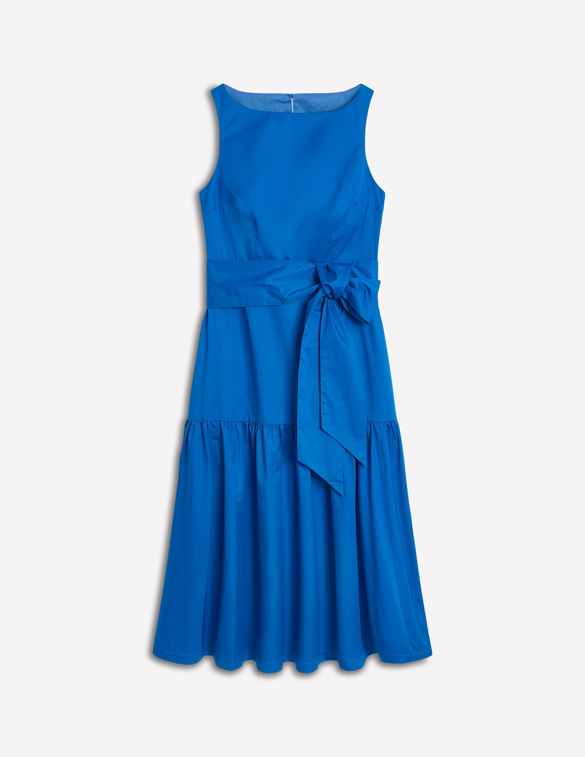 Ausgestelltes Kleid mit tiefem Ausschnitt-Blau - Image 7