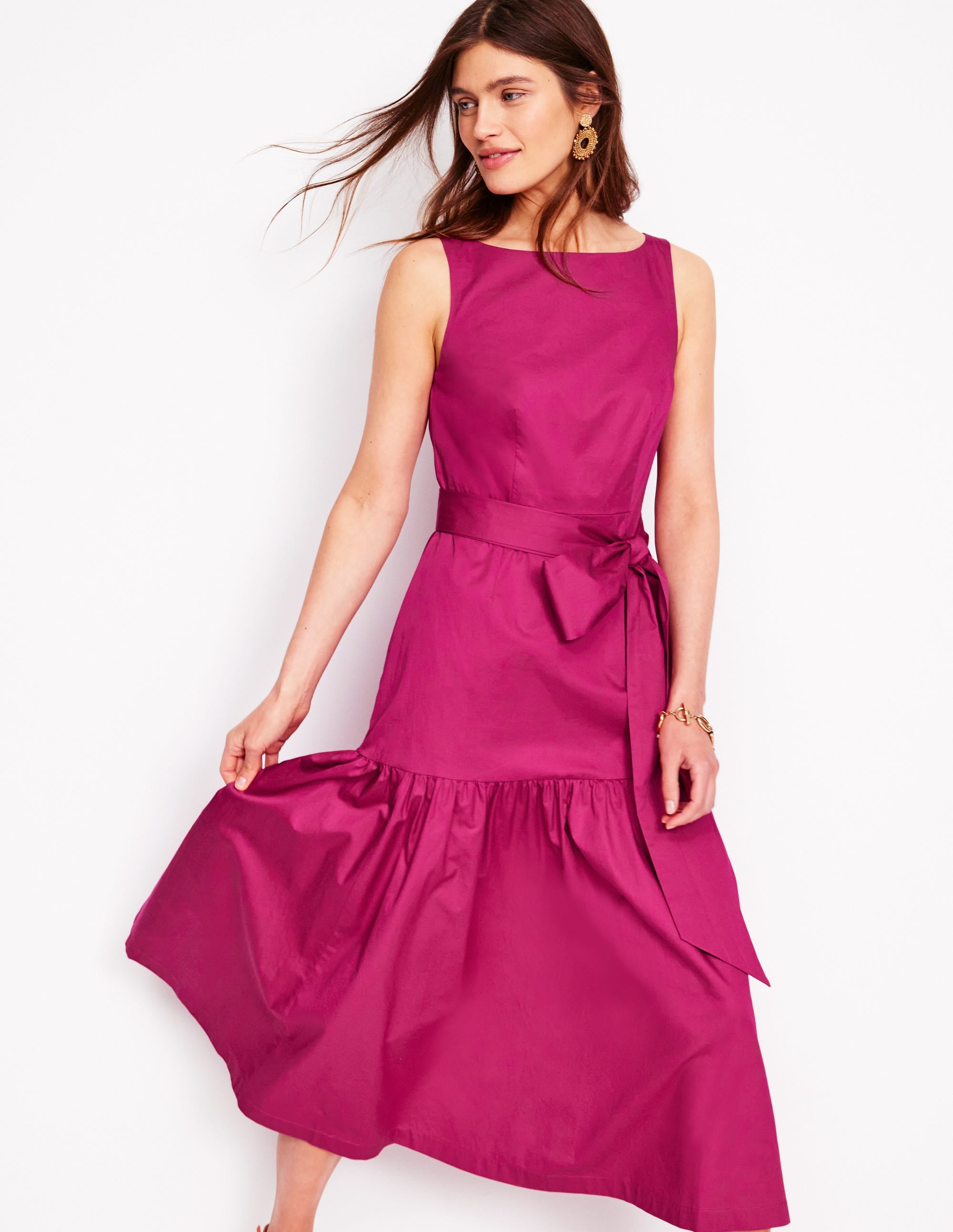 Ausgestelltes Kleid mit tiefem Ausschnitt-Arctic Constellation - Image 1