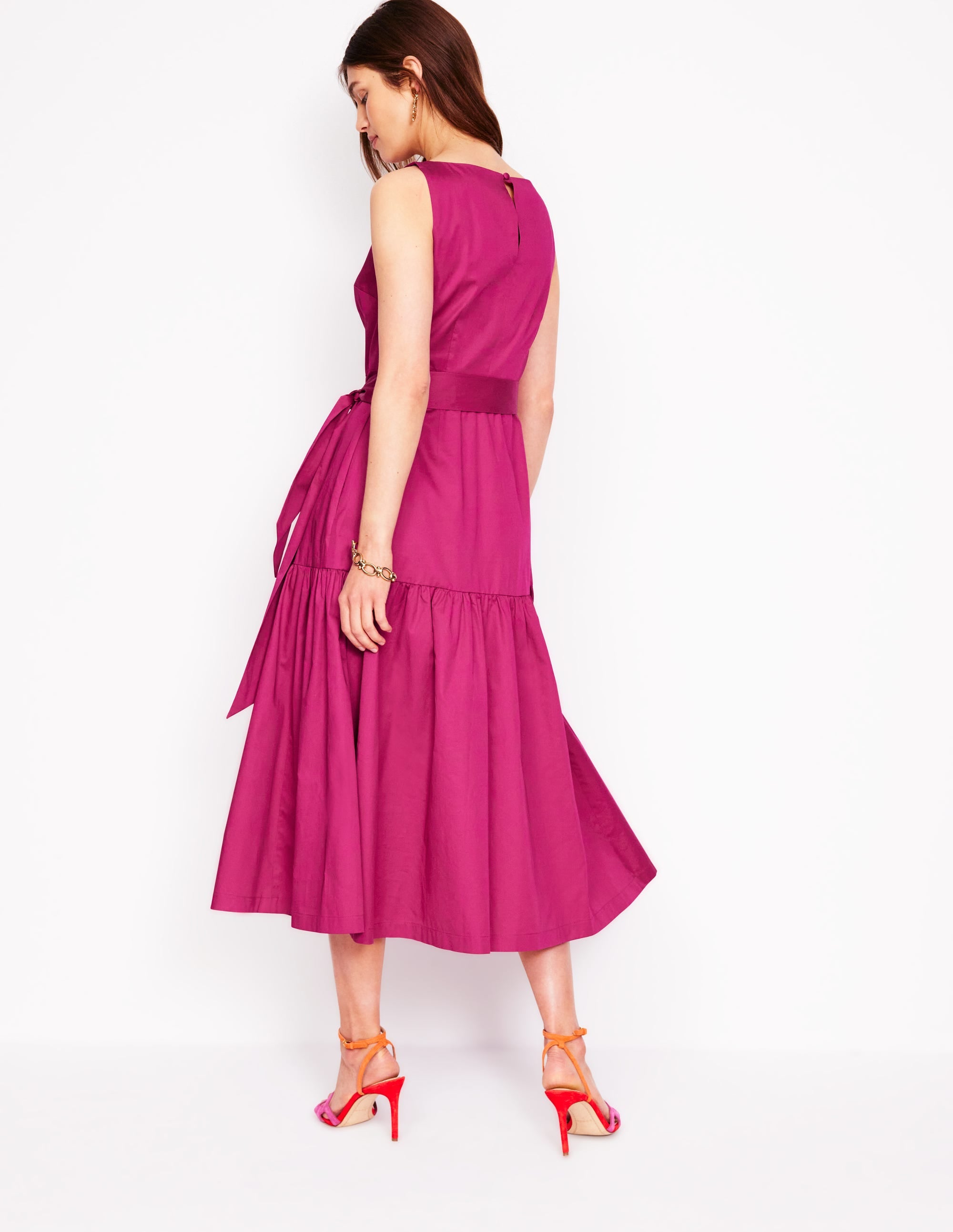 Ausgestelltes Kleid mit tiefem Ausschnitt-Arctic Constellation - Image 3