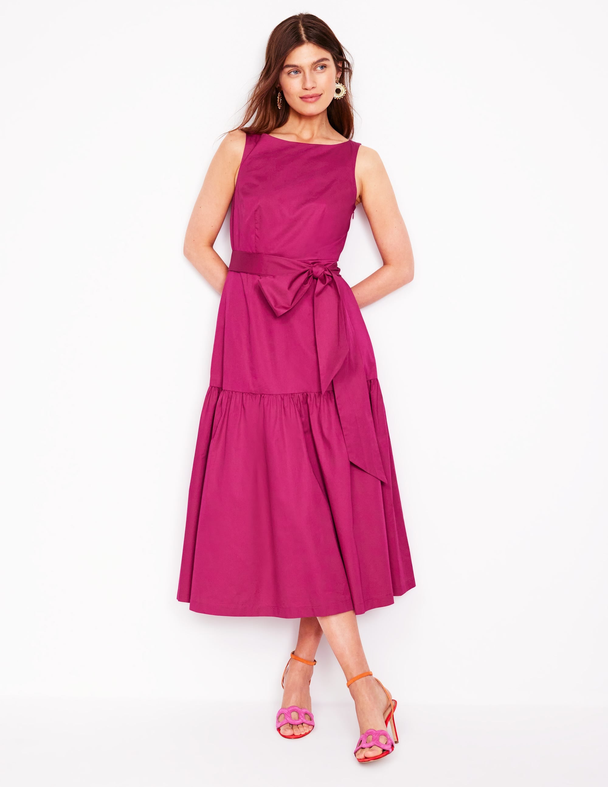 Ausgestelltes Kleid mit tiefem Ausschnitt-Arctic Constellation - Image 4