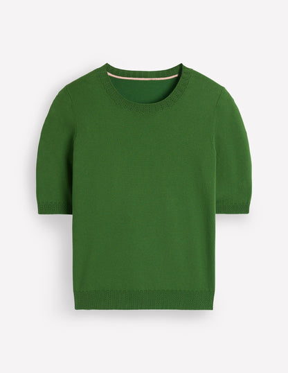 Emilia Baumwoll-T-Shirt mit Rundhalsausschnitt-Promenadengrün-7
