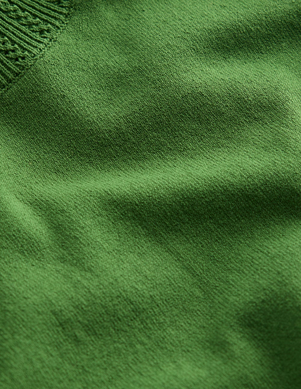 T-shirt col rond Emilia en coton-Vert promenade - Image 8