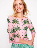 Verzierter Cardigan-Rosa