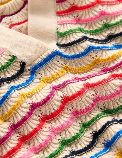 Pull à col tunisien-Multi, arc-en-ciel-6