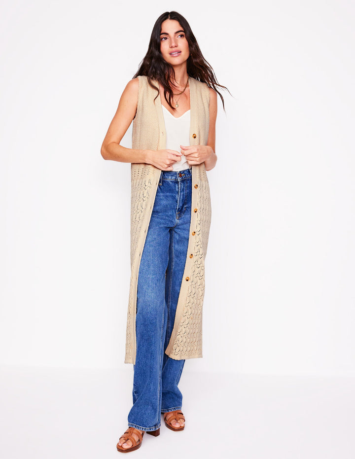 Gilet sans manches en coton-Black