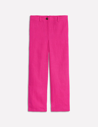 Pantacourt Westbourne en lin-Rose pivoine