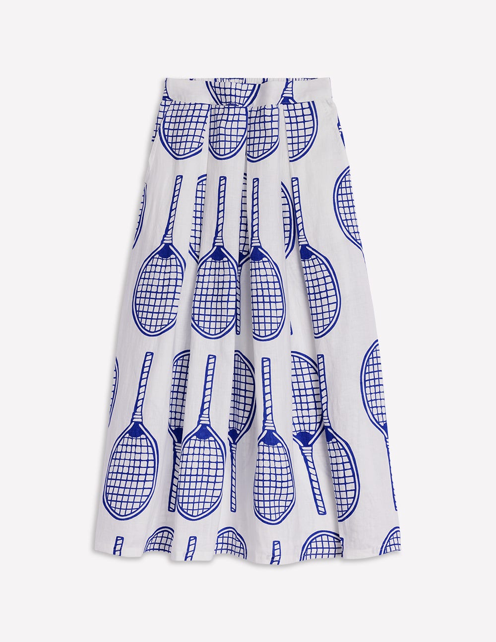 Verity Leinen-Midirock-Naturweiß, Tennis-5