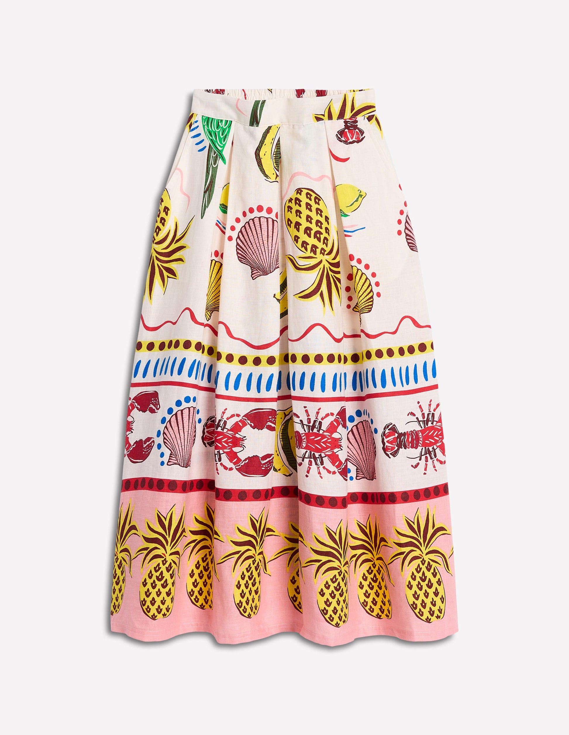 Jupe femme à motifs cachemire avec volants imprime Jupe femme à motifs cachemire avec volants imprime