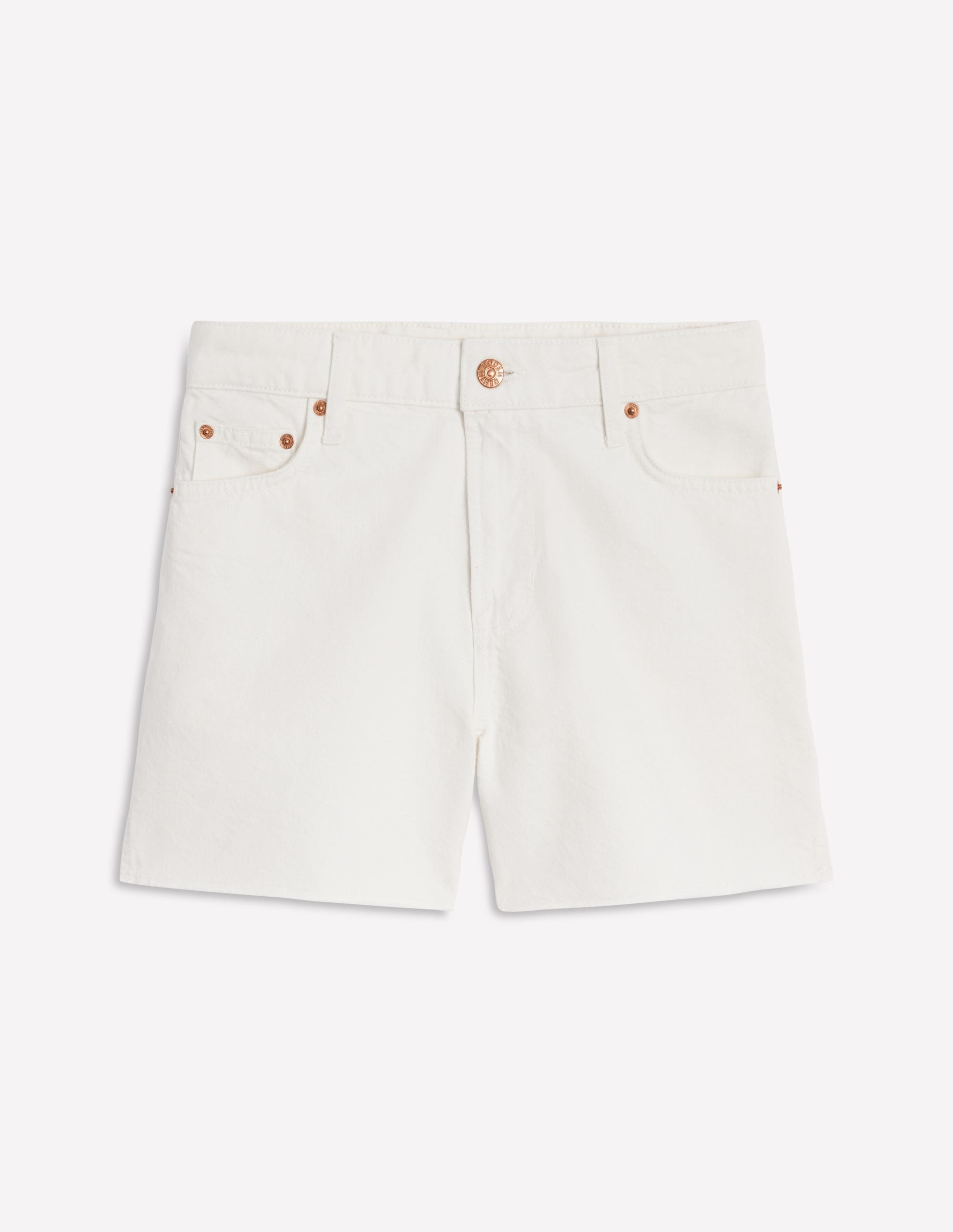 Jeansshorts mit Fransen-Weiß - Image 7