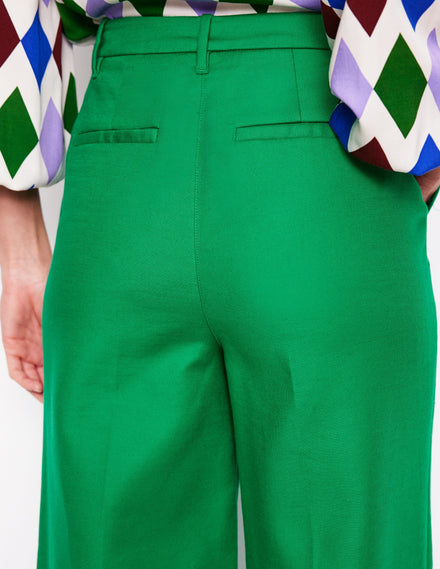Pantalon large évasé-Émeraude Intense