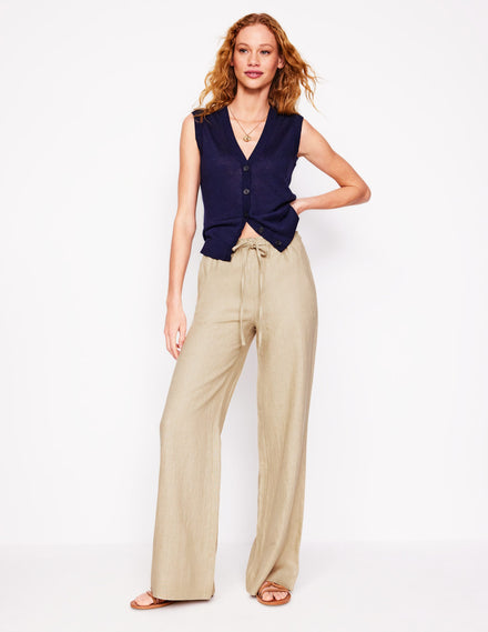 Islington Leinenhose-Beige