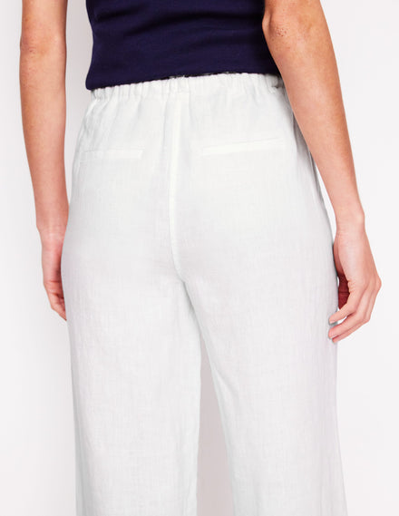 Islington Leinenhose-Weiß