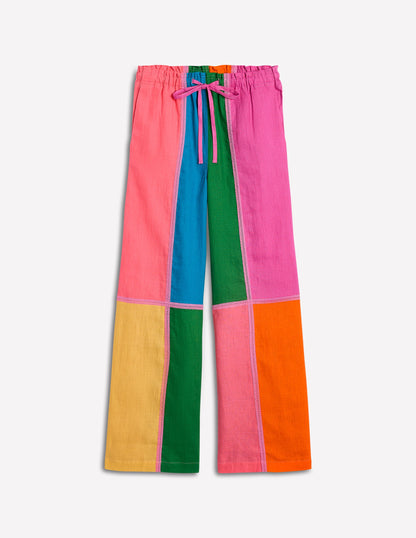 Islington Leinenhose-Bunt, Blockfarben