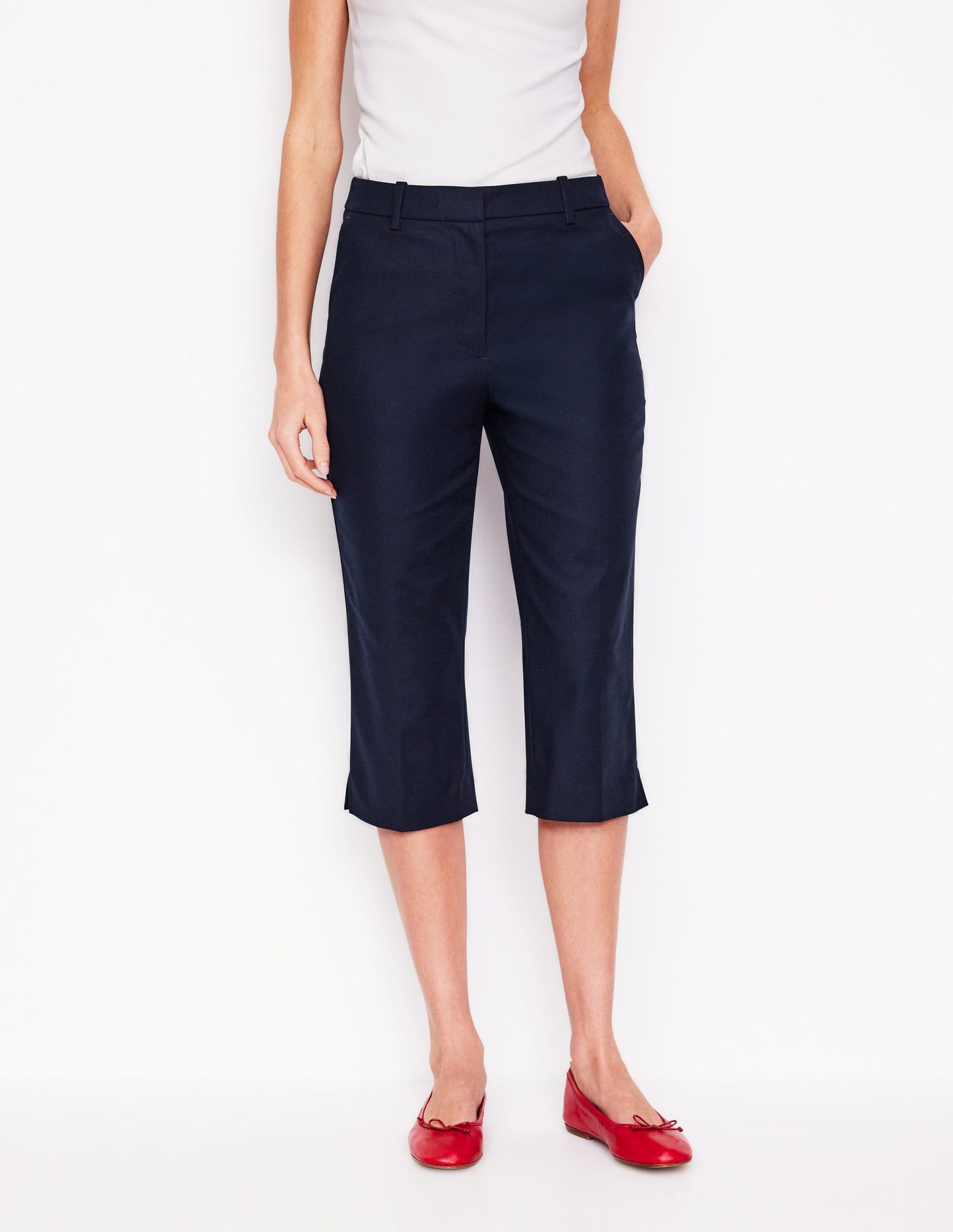 Caprihose-Marineblau