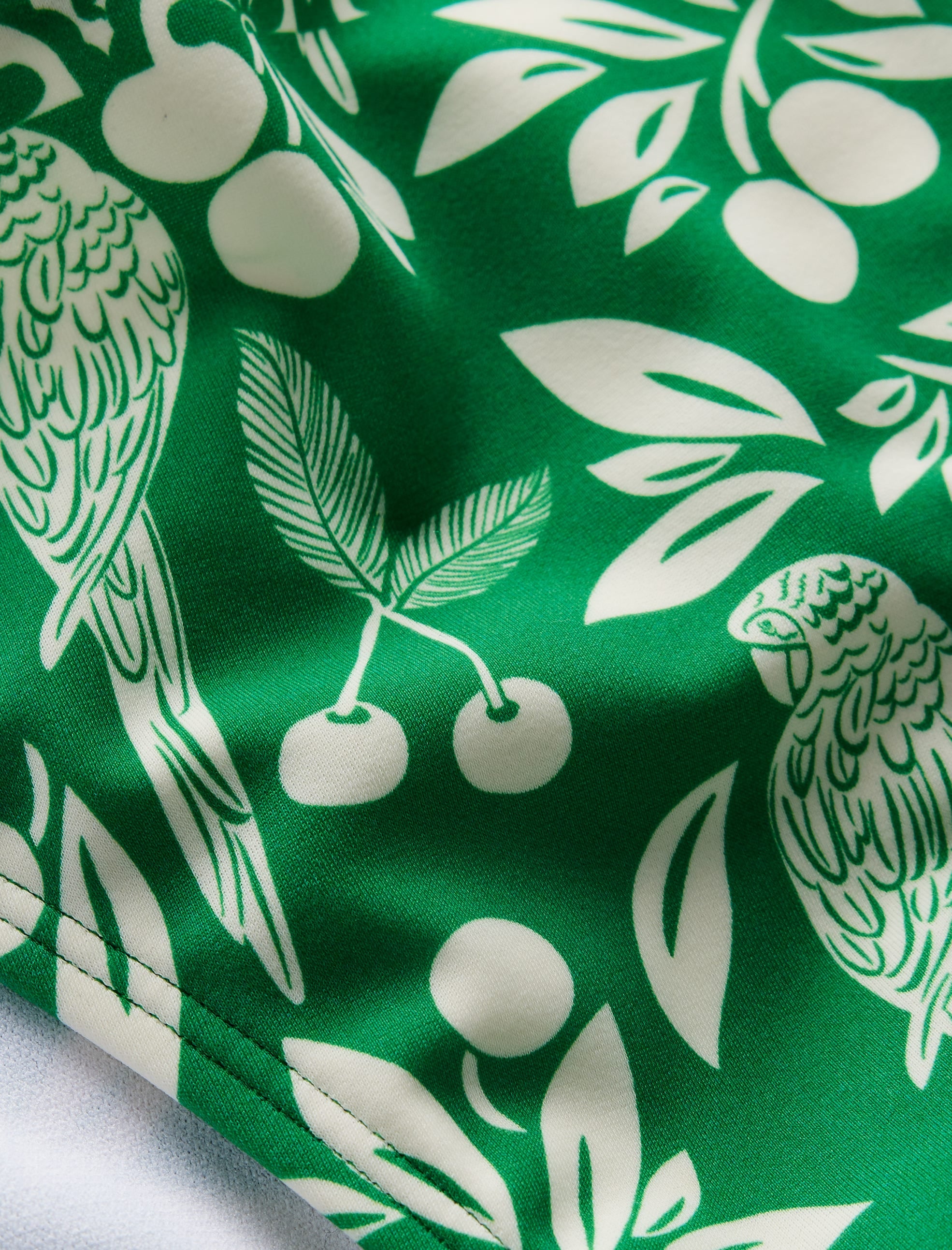 Bas de bikini intemporel-Émeraude profond, motif Ornate Tropic - Image 6