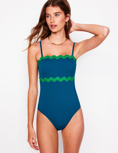 Maillot de bain à grand zigzag-Littoral