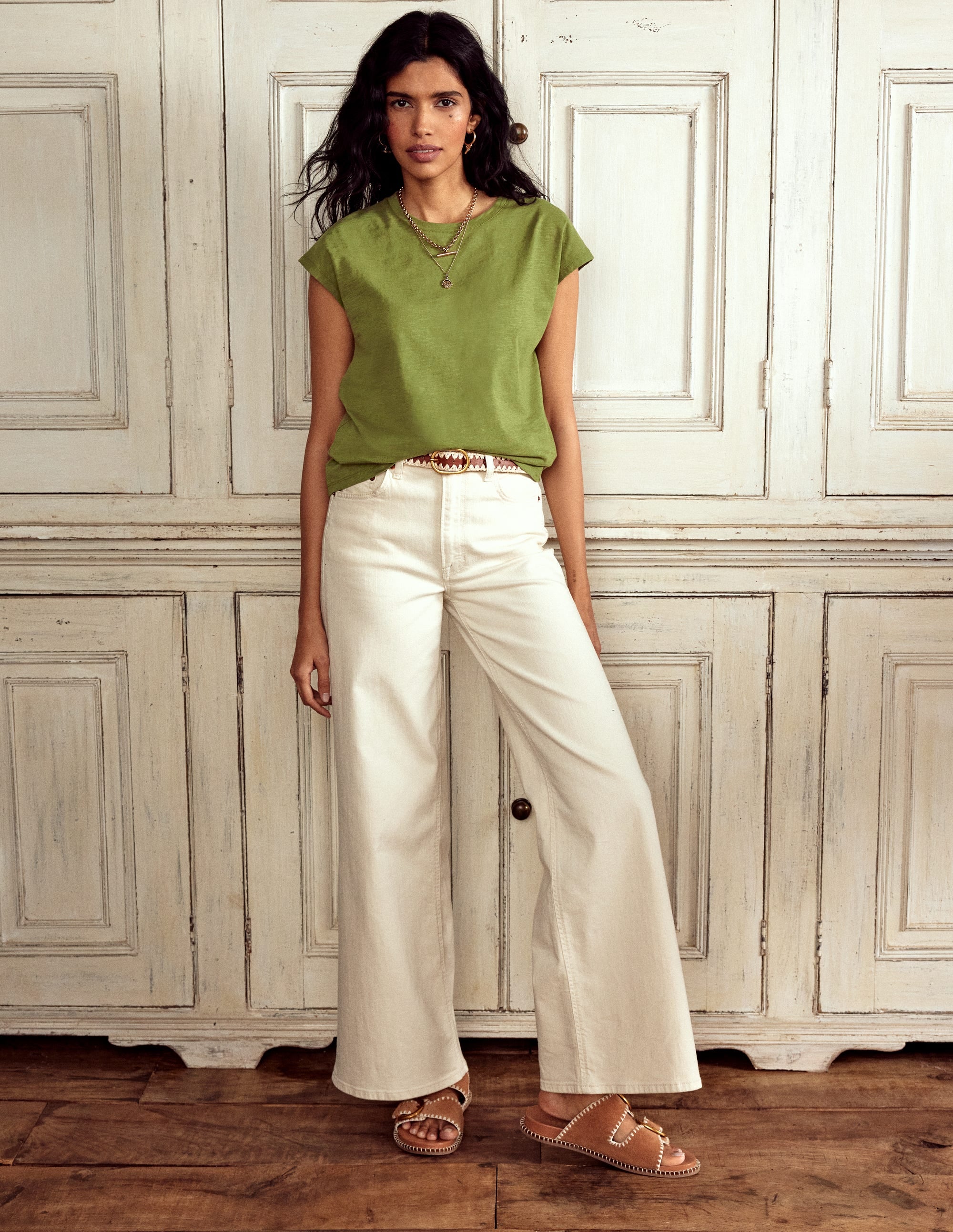 T-shirt flammé imprimé-Ivory - Image 4