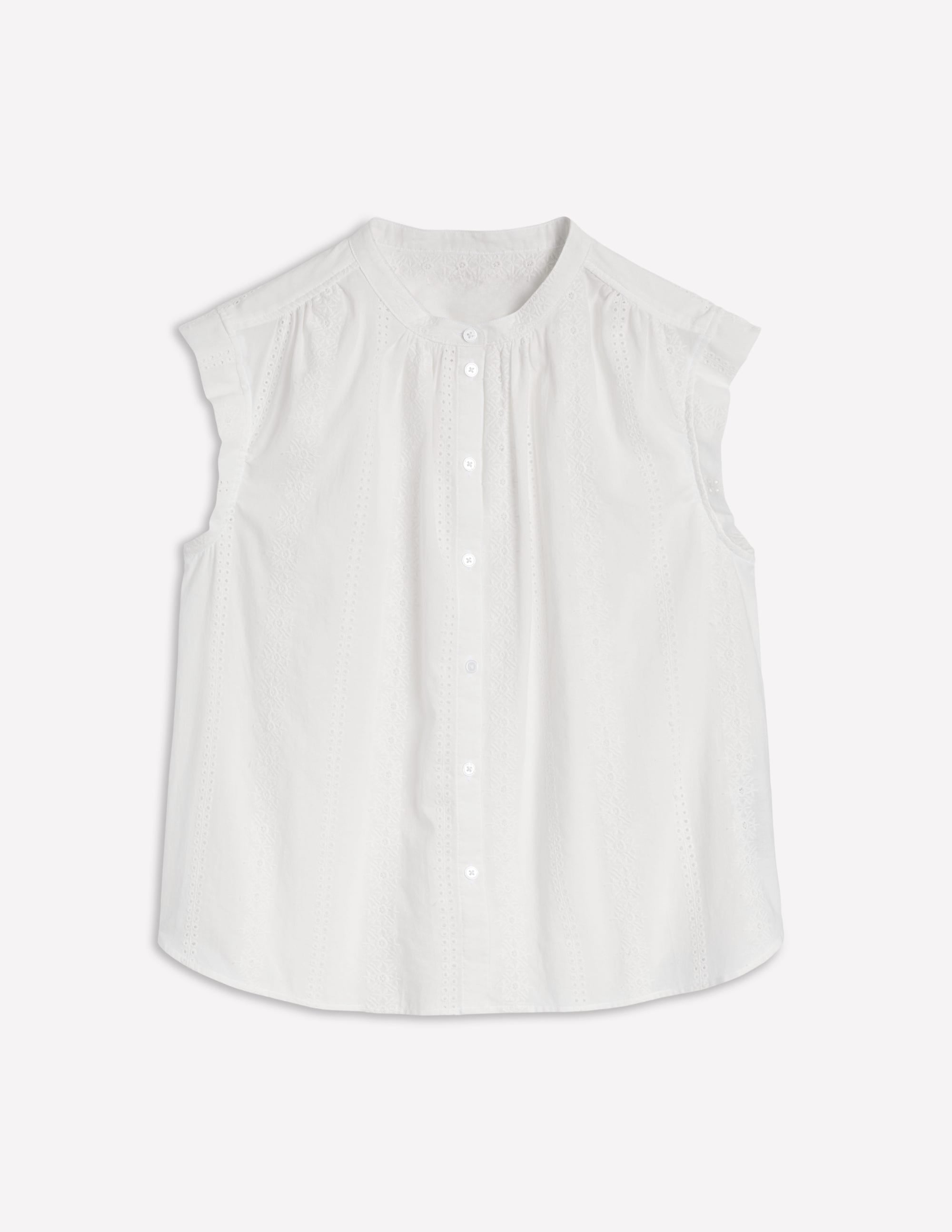 Top de tous les jours à détails-Blanc - Image 5