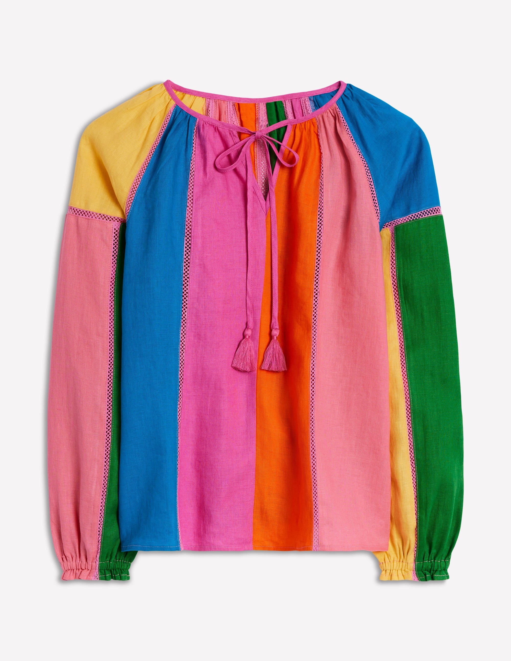 Top en lin colourblock-Arctic - Image 7