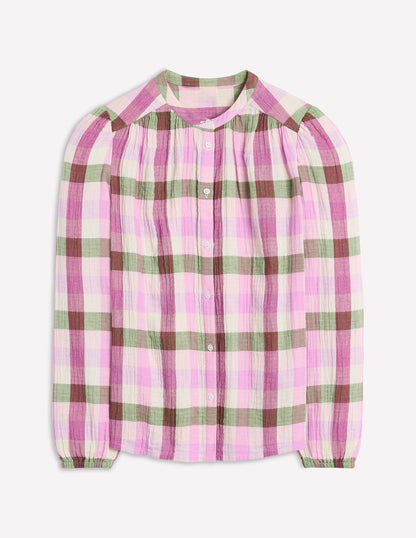 Doppeltuch-Oberteil mit Vichykaro-Rosa und Grün Vichykaro-6