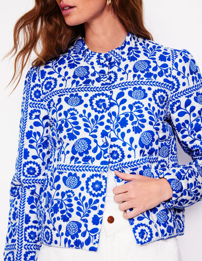Highbury Quilted Jacket-Vine Tile