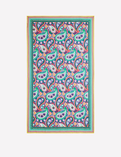 Foulard imprimé façon paréo-Multi, motif Meadow Paisley