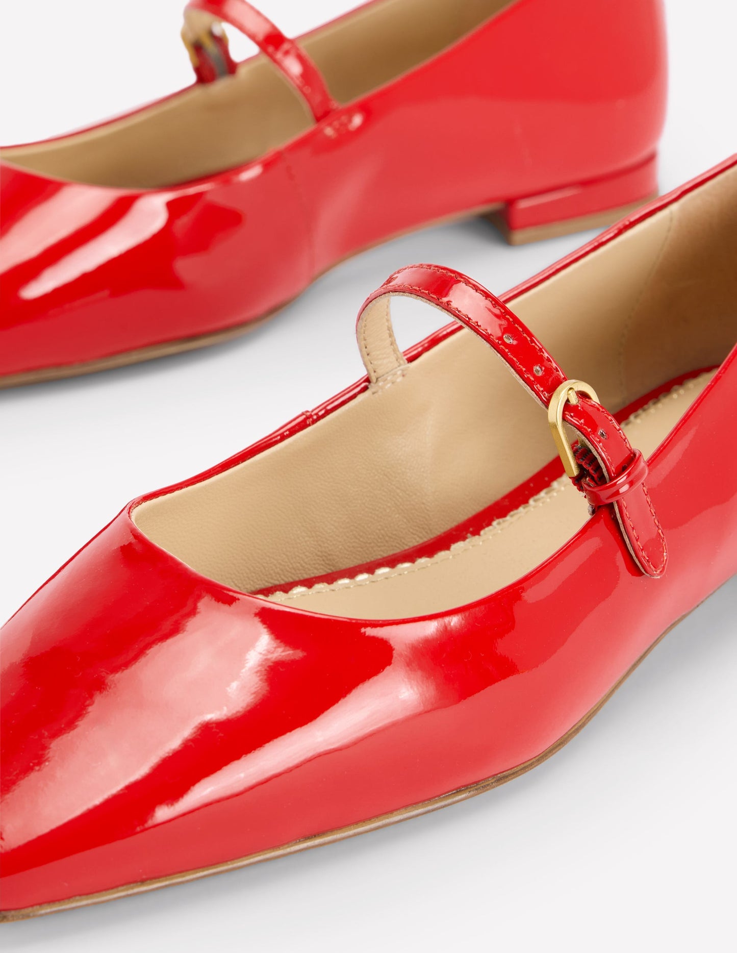 Penelope Mary Jane Flat-Post Box Red Patent