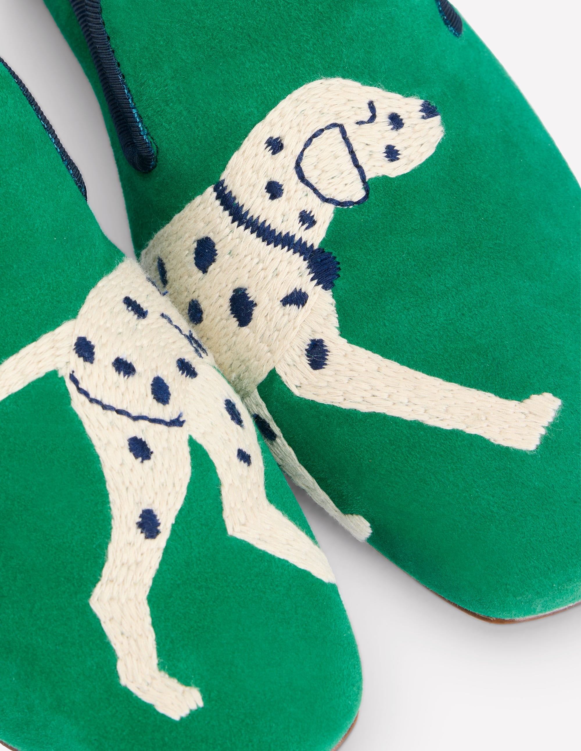 Mocassins façon chaussons-Émeraude profond, chien - Image 4