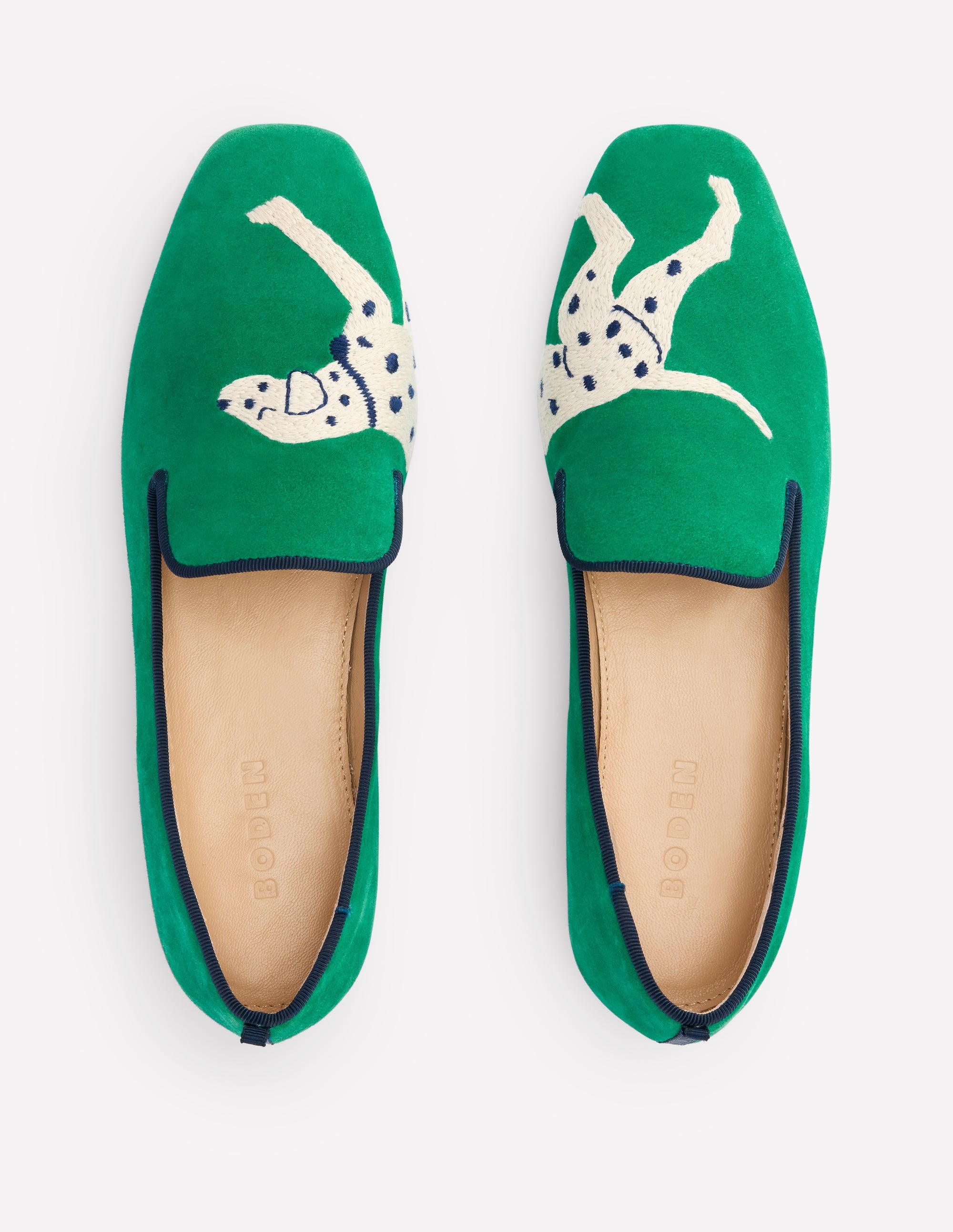 Mocassins façon chaussons-Émeraude profond, chien - Image 5
