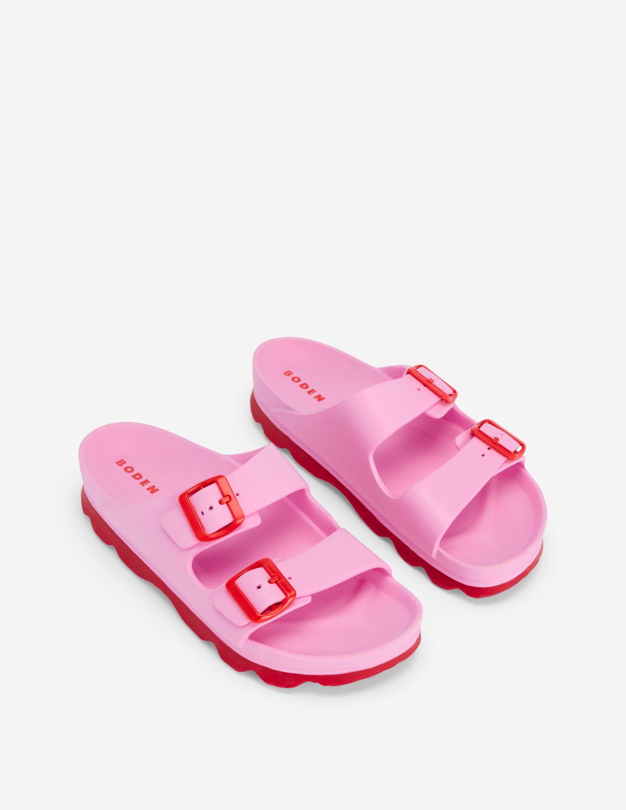 Lyla Pantoletten mit doppelter Schnalle-Rosa - Image 3