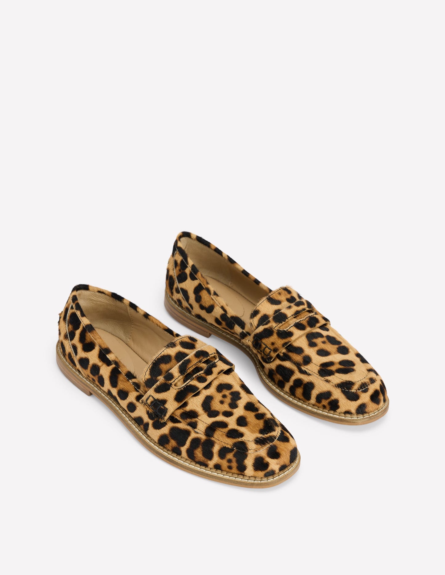 Mocassins Nya-Klassisches Leopardenmuster Ponyhaar