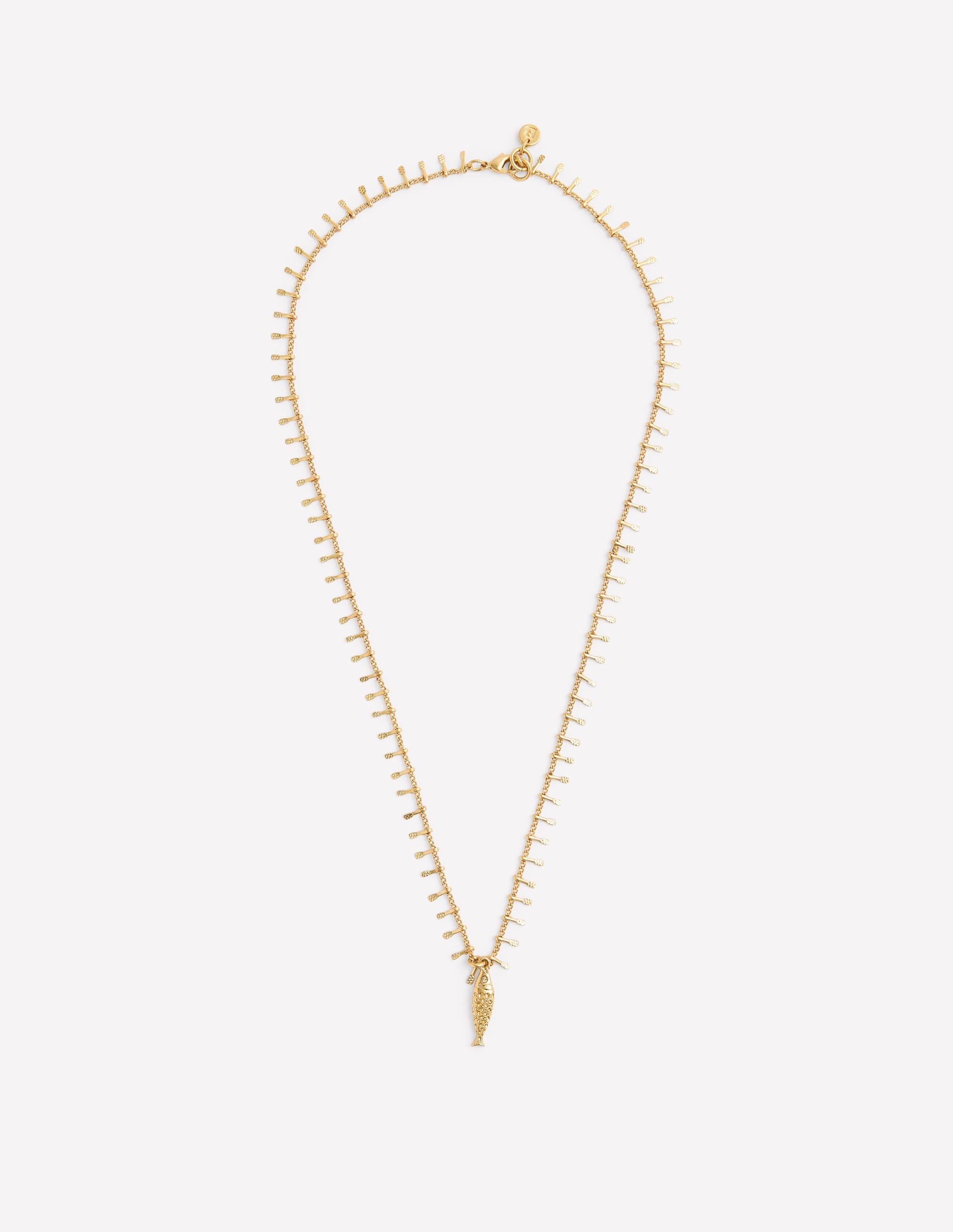 Collier avec pendentif à superposer-Poisson - Image 1