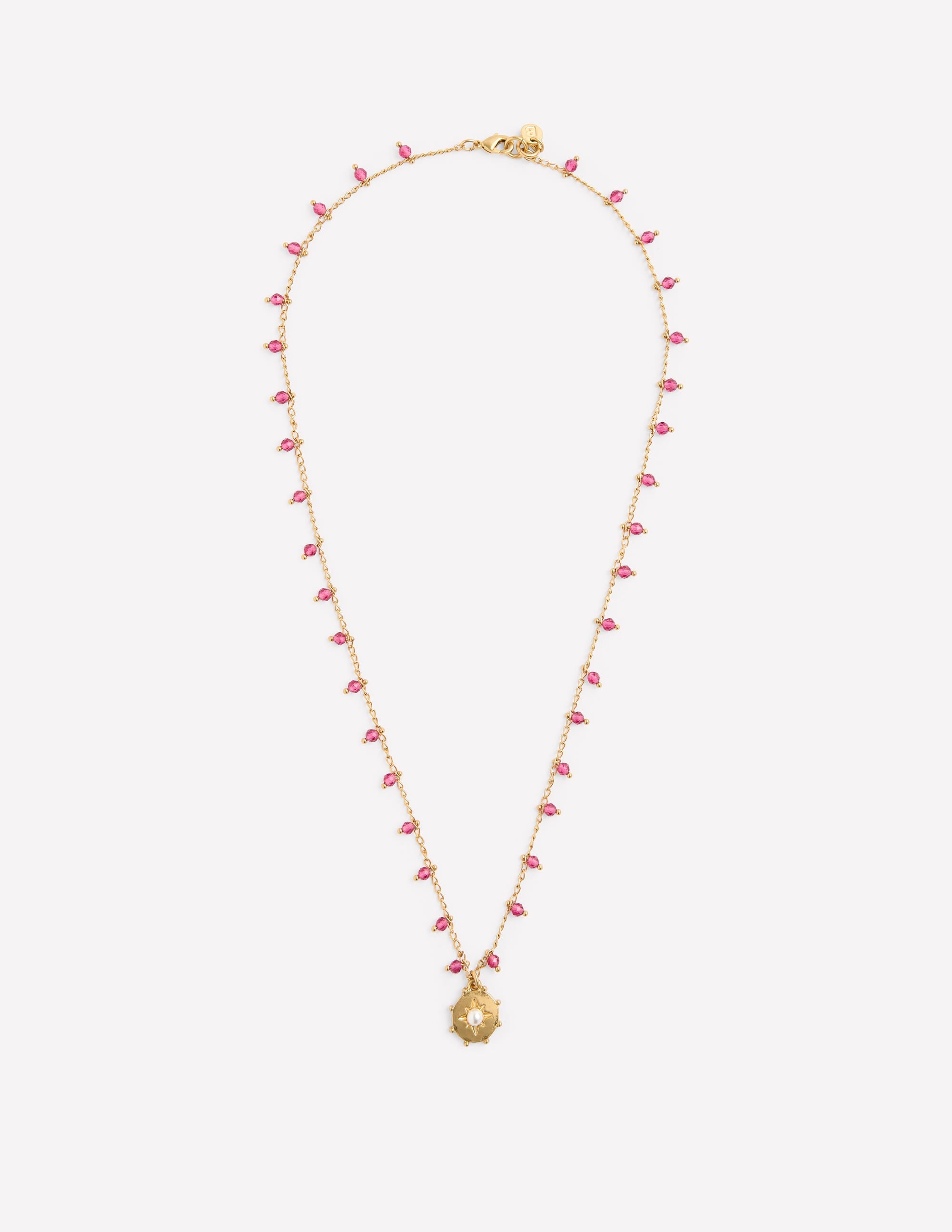 Collier avec pendentif à superposer-ROSE - Image 1