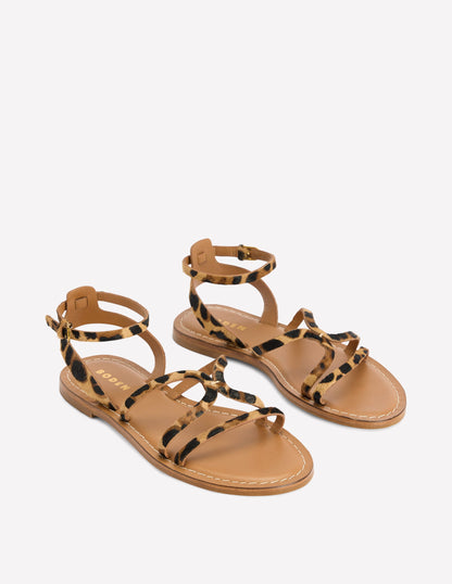 Casual Flat Sandal-Leopard